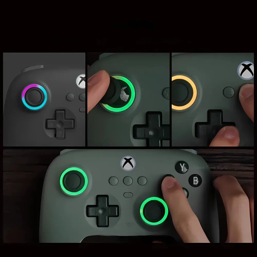 Manette 8BitDo Ultimate Xbox Hall posée sur un bureau de gaming