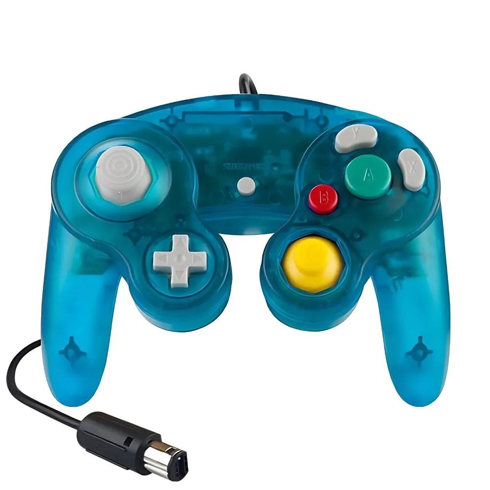 Manette GameCube de couleur Bleu Transparent