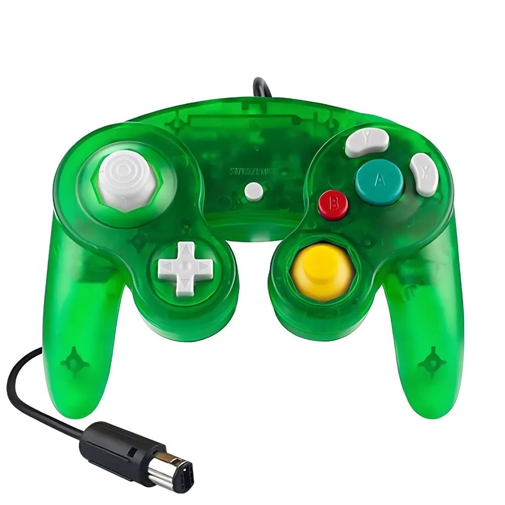 Manette GameCube de couleur Vert Transparent