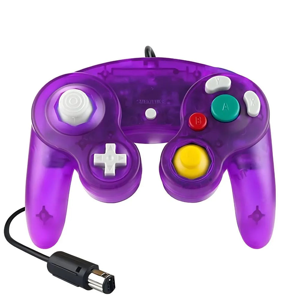 Manette GameCube de couleur Violet Transparent