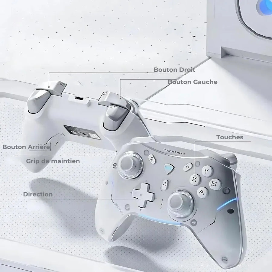 Manette Machenicke de couleur Blanc