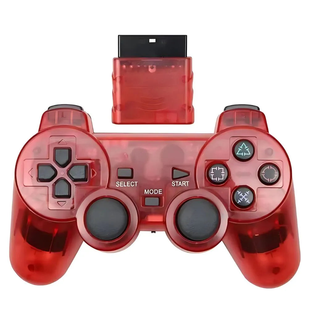 Manette PS2 de couleur rouge