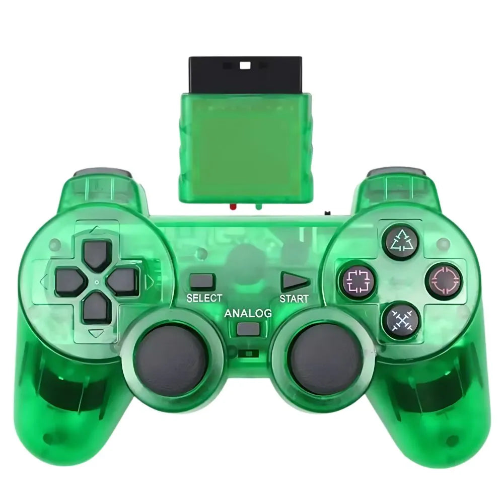 Manette PS2 de couleur vert