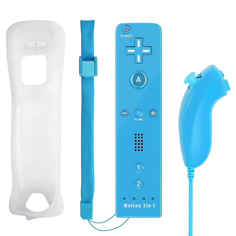 Manette Wii de couleur Bleu