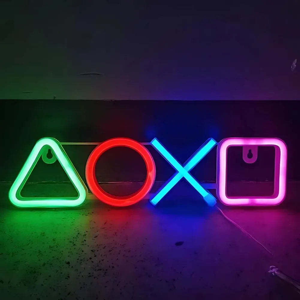 Neon LED Symbole Playstation