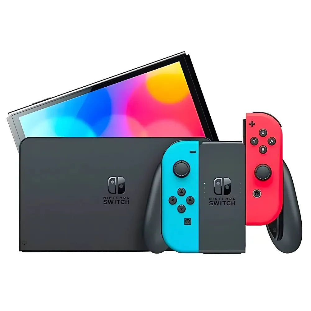 Mode portable de la Nintendo Switch OLED en action