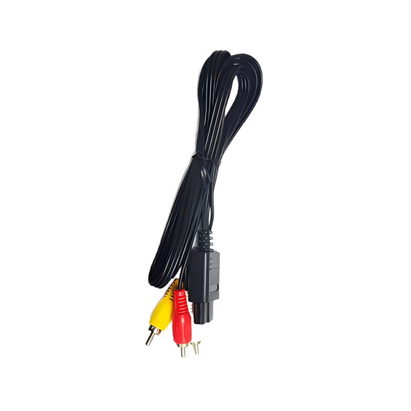 Câble AV composite avec connecteur AV Multi Out et trois fiches RCA pour Super Famicom, Nintendo 64 et GameCube
