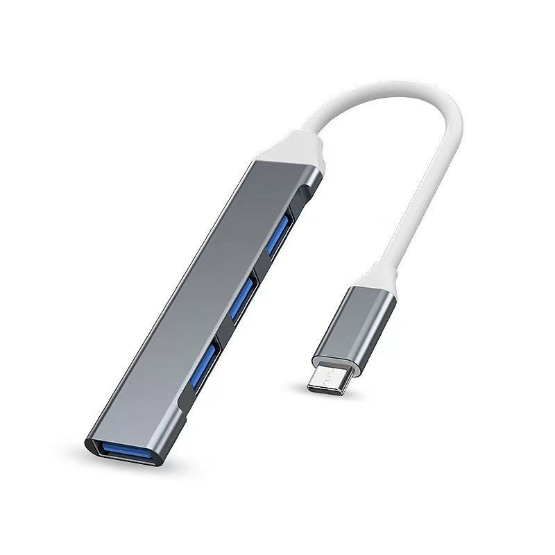 Hub USB 4 ports, version USB-C 2.0 coloris gris