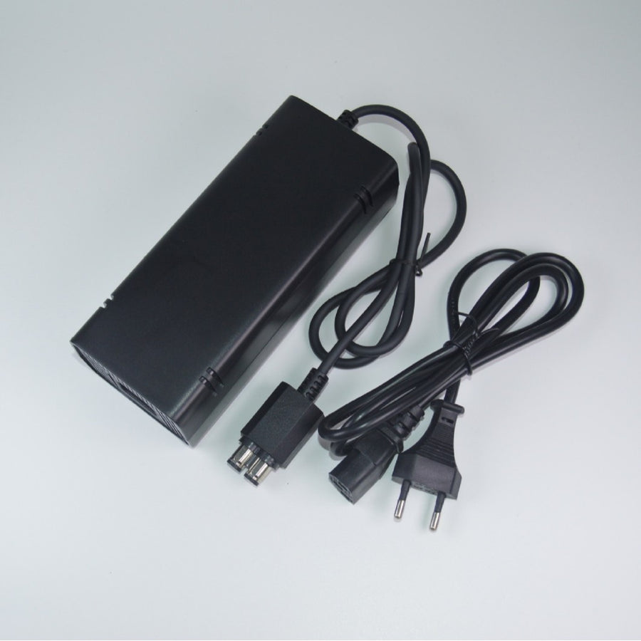 Bloc d'alimentation 135 W de remplacement pour Xbox 360 Slim, noir, avec cordon secteur EU