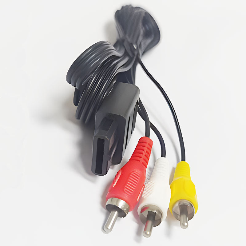 Câble AV composite avec connecteur AV Multi Out et trois fiches RCA pour Super Famicom, Nintendo 64 et GameCube