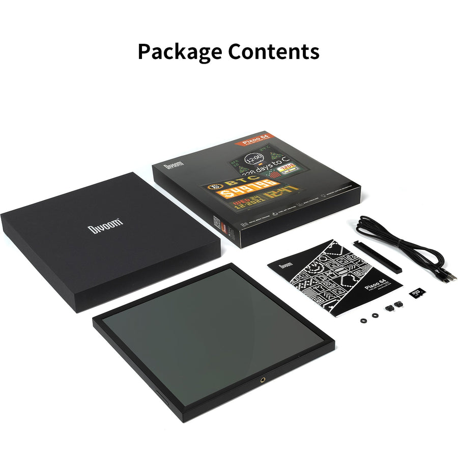 Contenu du colis Divoom Pixoo-64 II