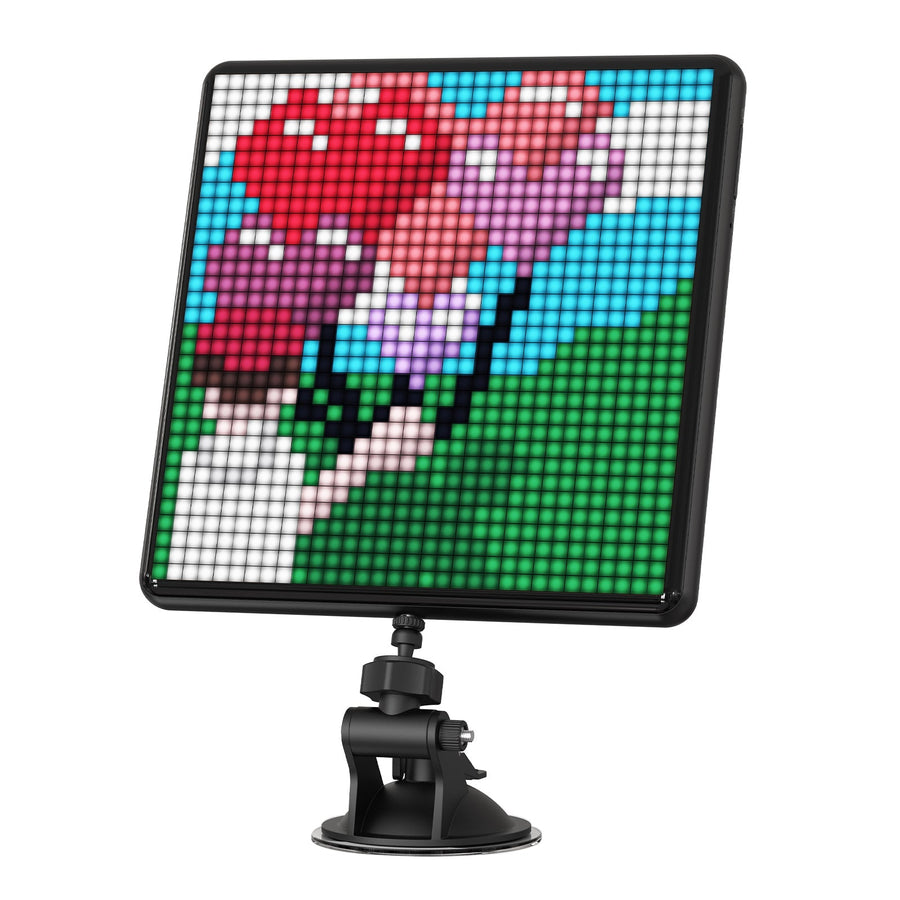 Divoom Pixoo-Max affichant des ballons en pixel art