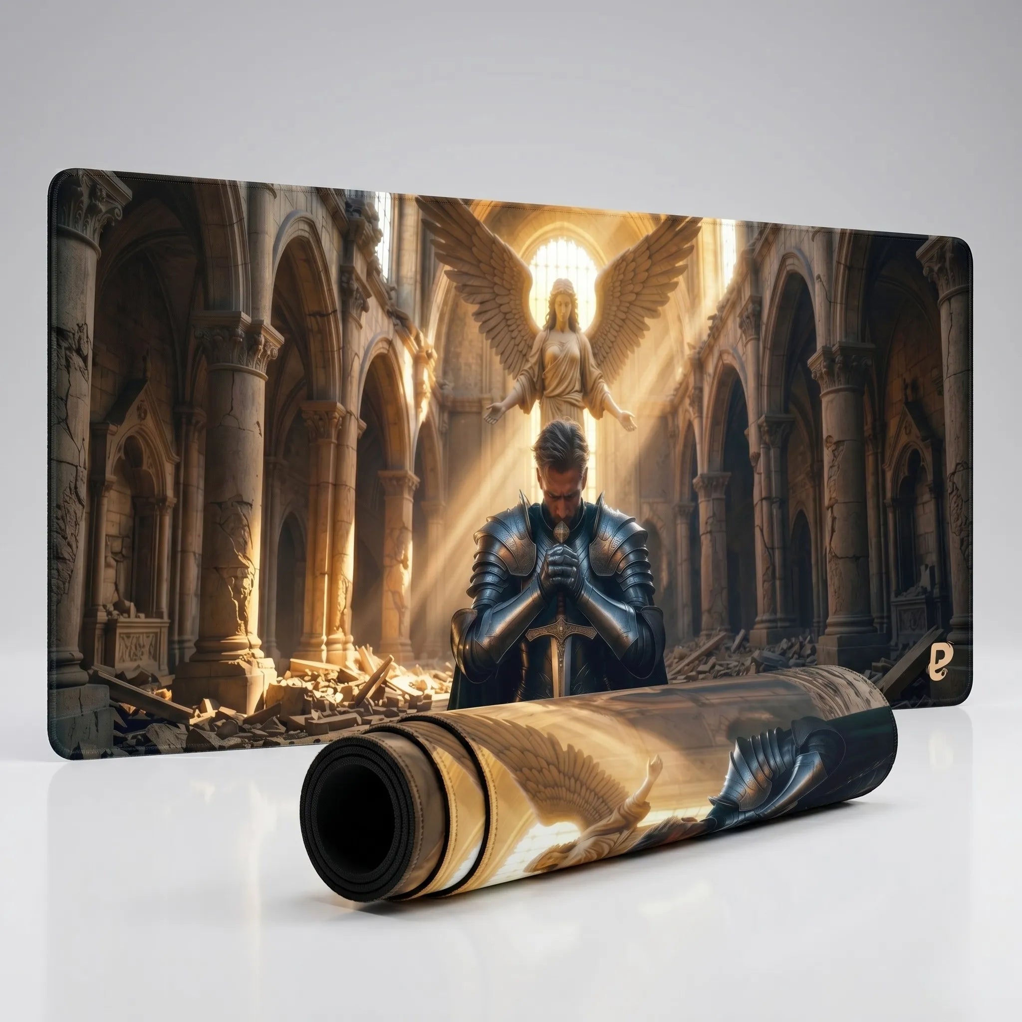 Tapis de souris XXL Chevalier | PopMyPad | 900x400mm | 3mm | Glisse et Précision