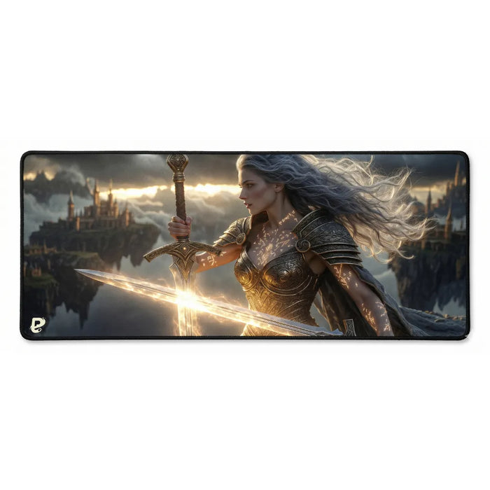 The base, the edges and the lifespan — PopMyPad Valkyrie's Awakening Gaming Mouse Pad | 900x400mm | 3mm | High Performance