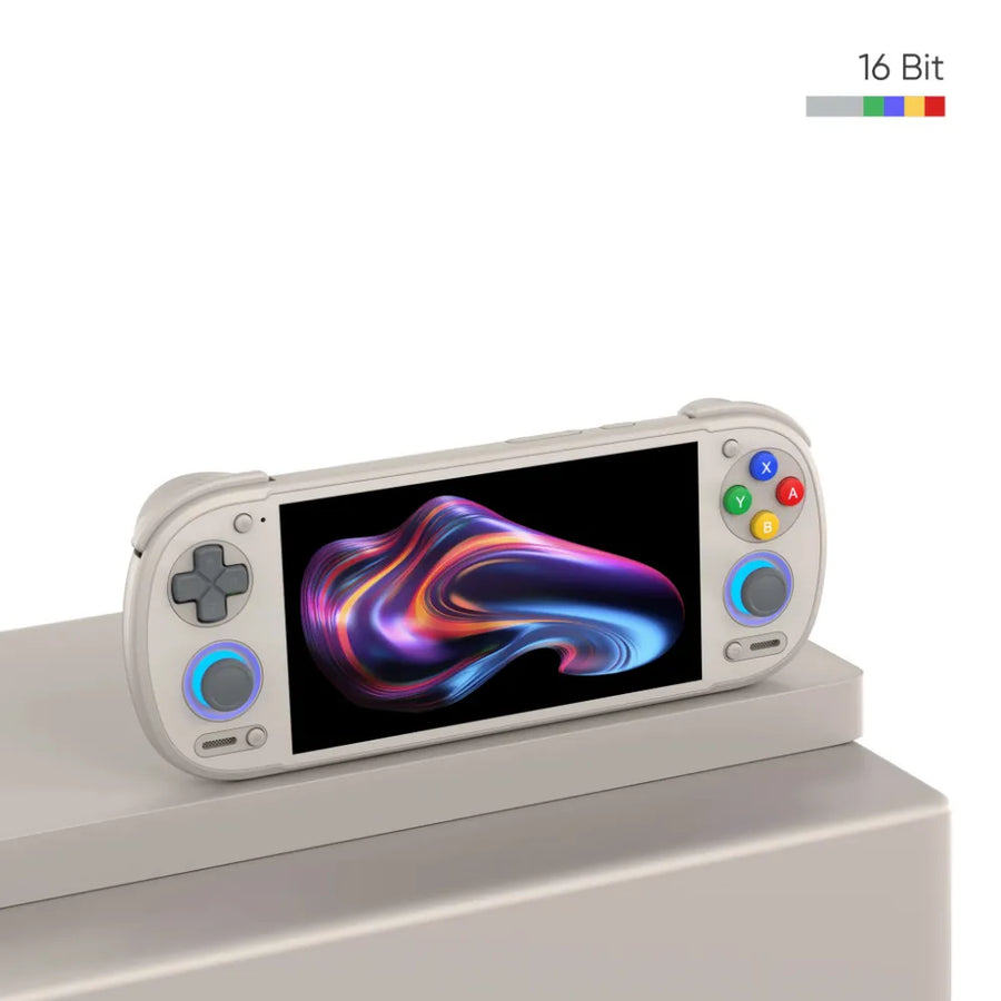 Retroid Pocket 6 édition 16BIT, console rétro, dessus avec croix directionnelle