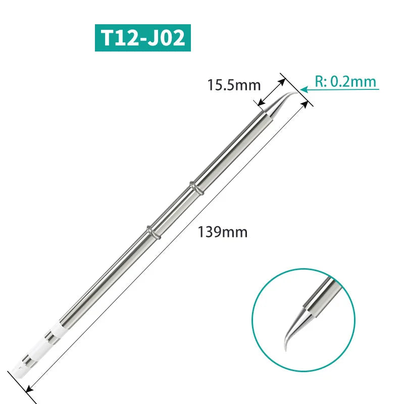 Panne de fer à souder T12 de rechange pour manche et station à cartouche T12 (visuel 33)