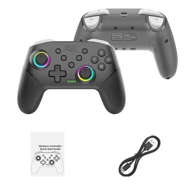 Manette Data Frog S80, coloris gris et noir