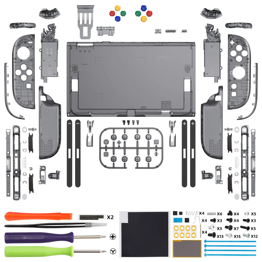 Coque eXtremeRate avec boutons pour Joy-Con 2, Noir ardoise translucide — visuel 26