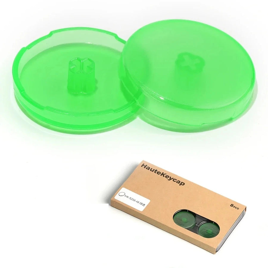 Haute42 25.8 mm hitbox caps, Translucent green colour — image 18