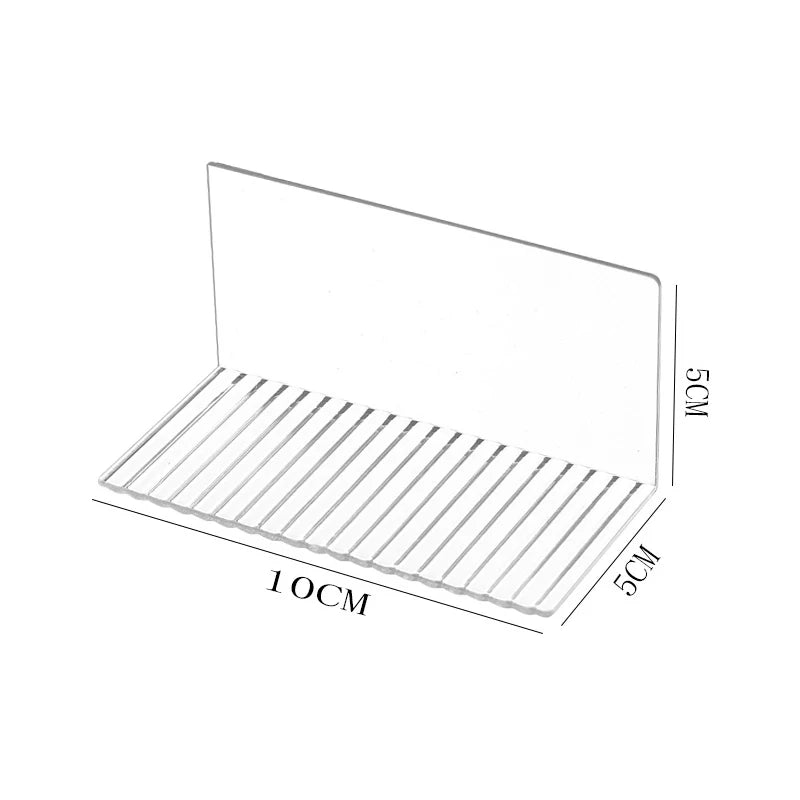 Étagère murale en acrylique transparent adhésive pour figurines et objets de collection — 10 cm