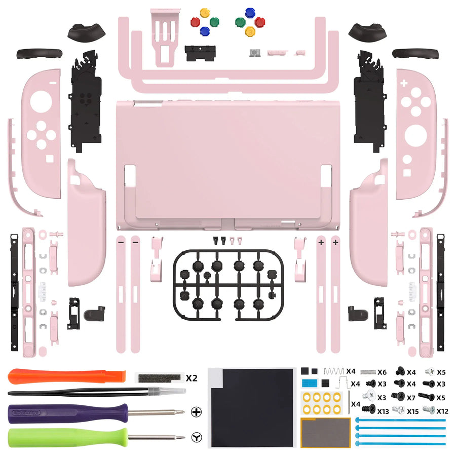 Coque eXtremeRate avec boutons pour Joy-Con 2, Rose cerisier — visuel 36