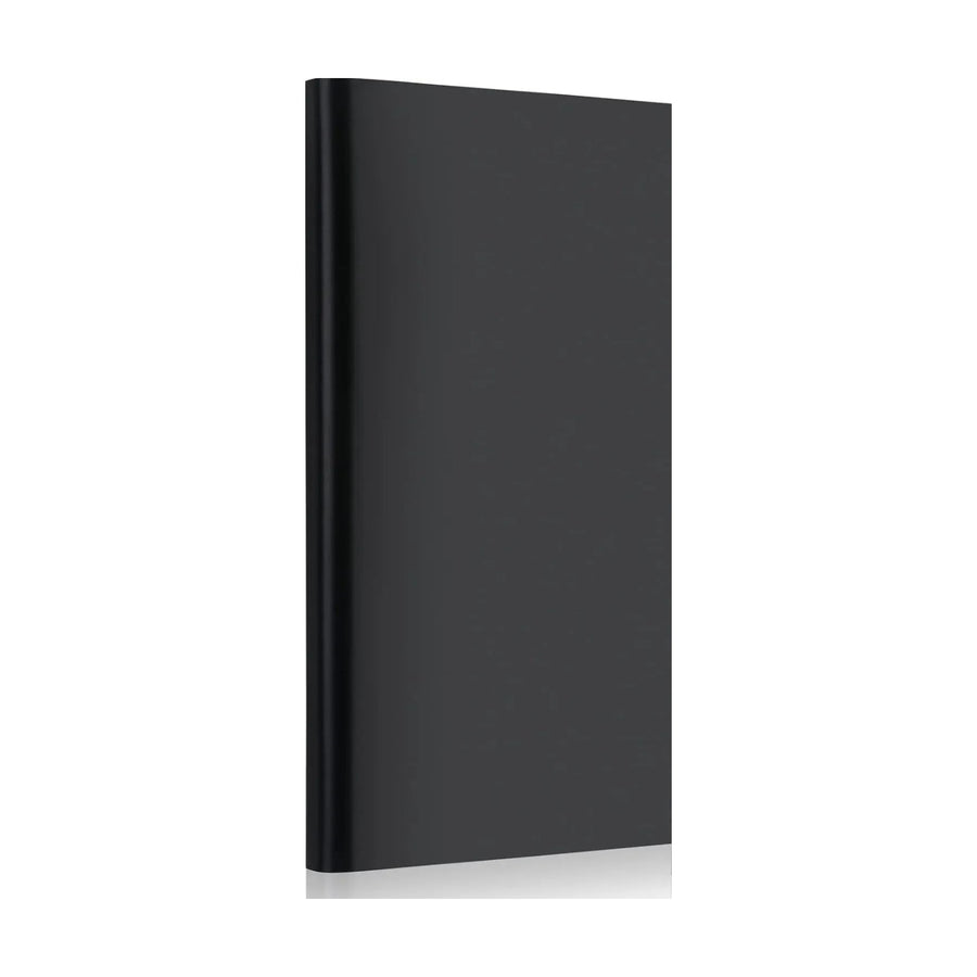 9-pocket card binder, black cover with elastic strap
