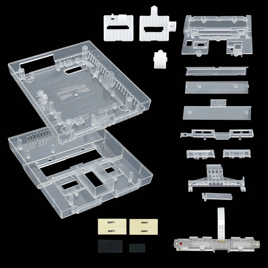 Coque de remplacement BitFunx pour SNES version américaine, coloris transparent — visuel 23