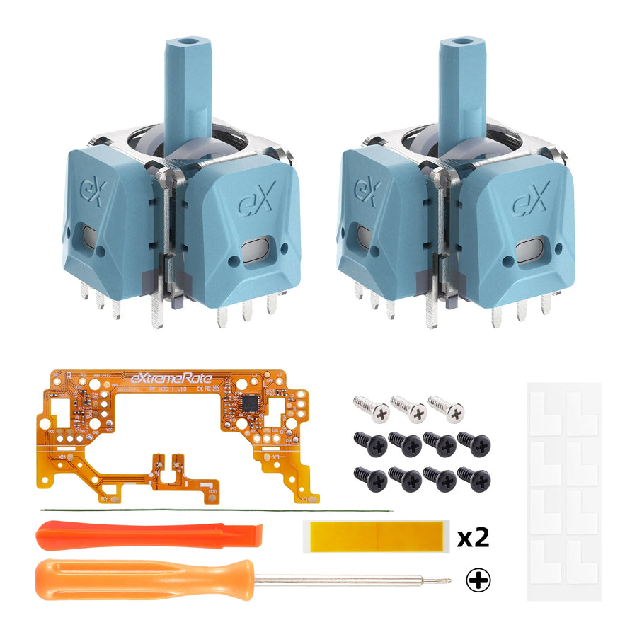 Joysticks à effet Hall eXtremeRate pour manette PS5, version bleue 80 gf — visuel 8