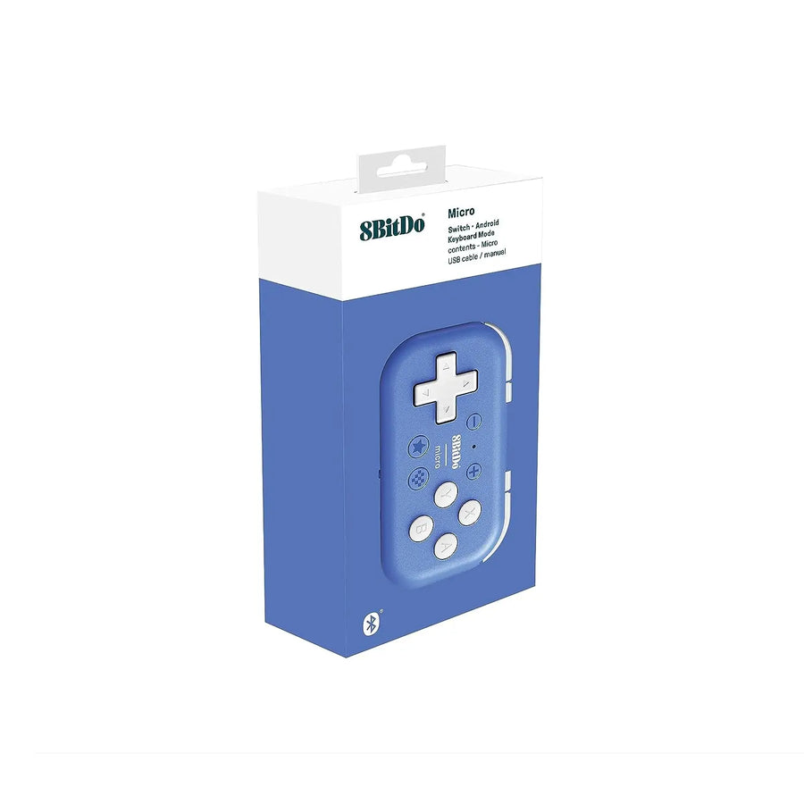 Mini manette 8BitDo Micro Bluetooth pour Switch et Android, 16 boutons et mode clavier