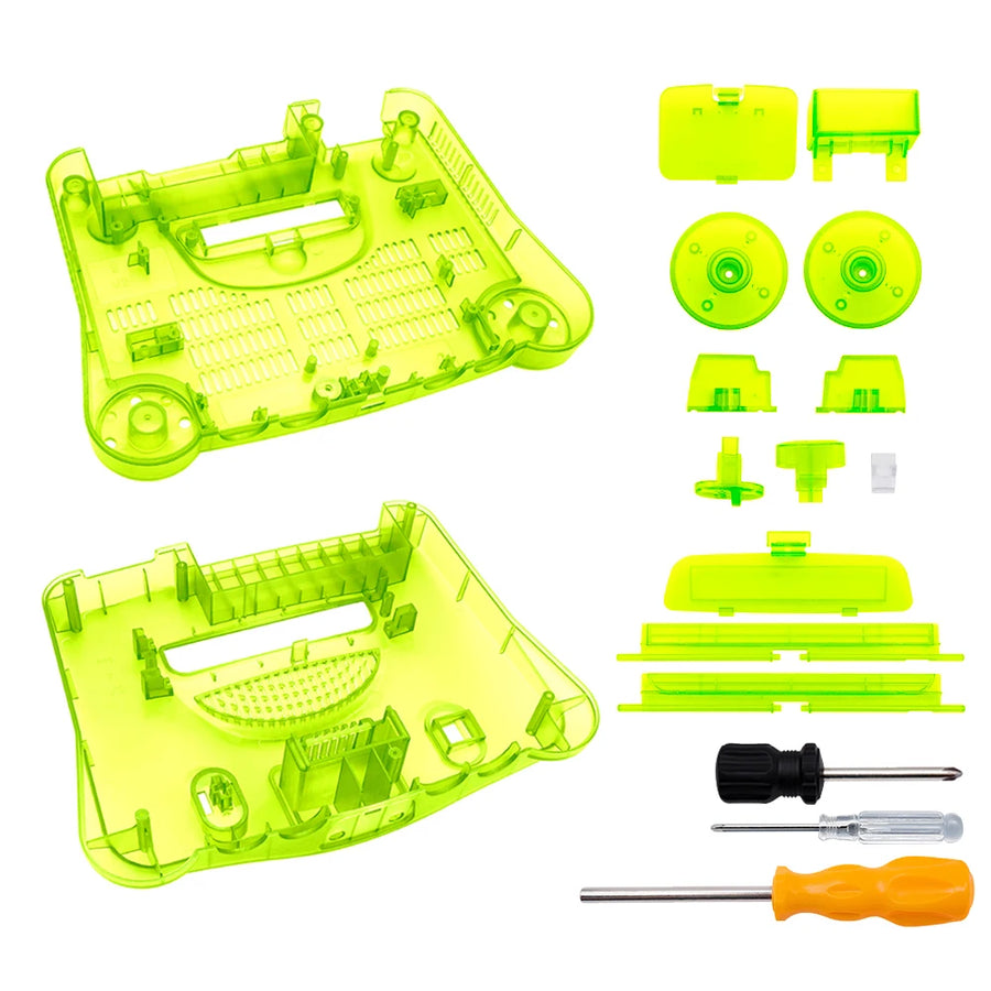 Coque translucide BitFunx pour N64, coloris vert transparent — visuel 31