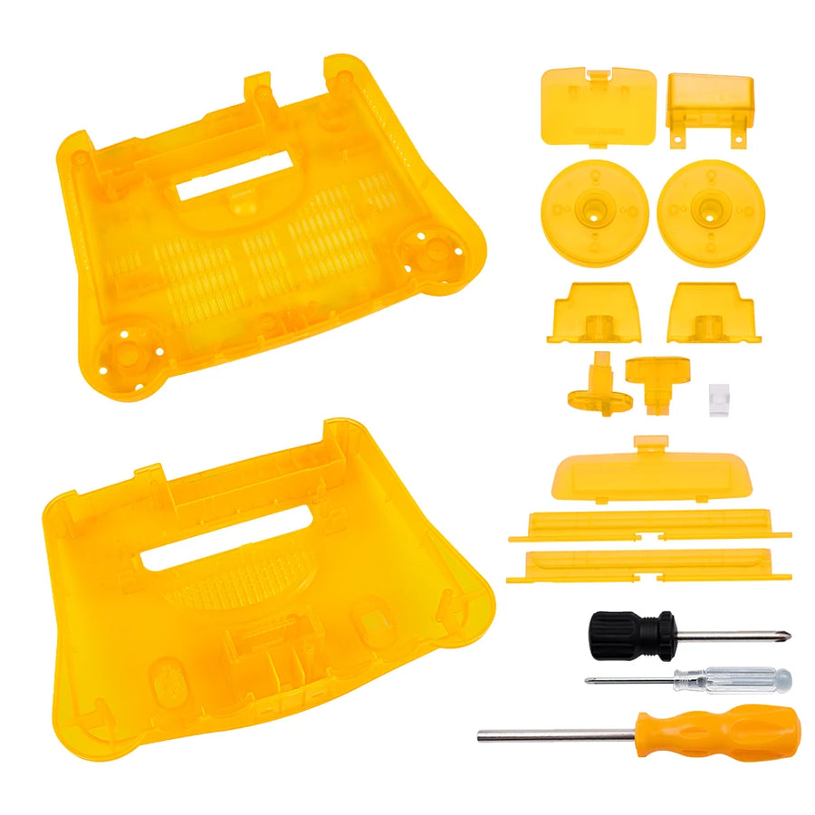 Coque translucide BitFunx pour N64, coloris orange transparent — visuel 28
