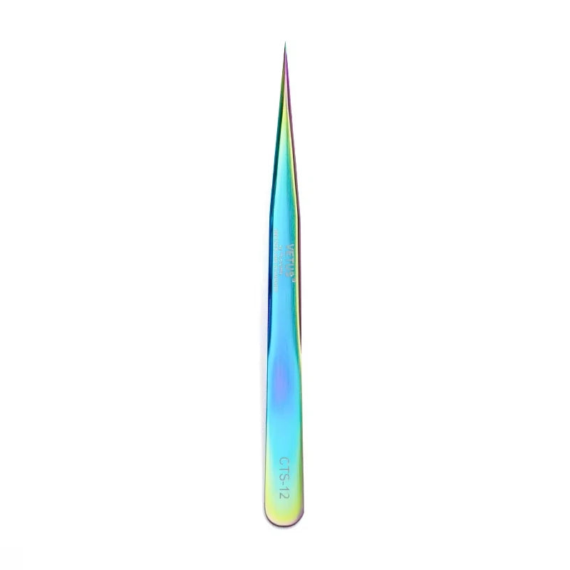 Pincette de précision ESD en acier inoxydable à pointe extra-fine, outil d'atelier pour réparation de consoles rétro — CTS-12