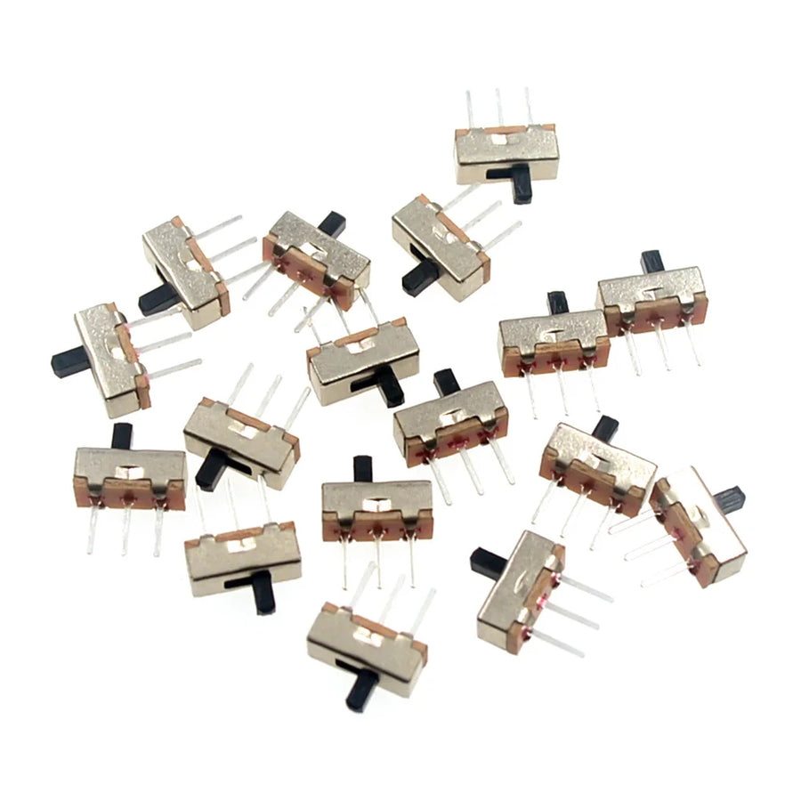 Interrupteur coulissant miniature SS12D00 1P2T à 3 broches, lot de 20 pour modding et réparation de consoles rétro — visuel 2