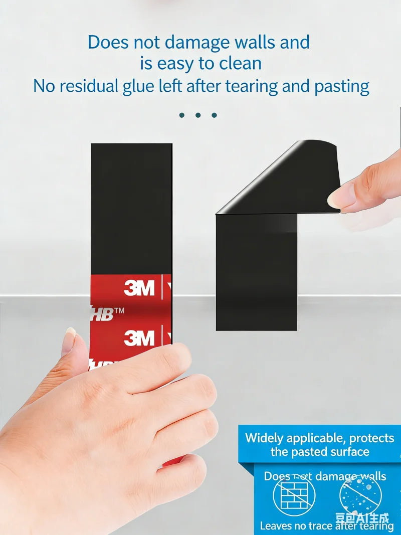 Ruban adhésif double face mousse noire 1,1 mm, rouleau de 3 m pour atelier et modding rétro — visuel 10