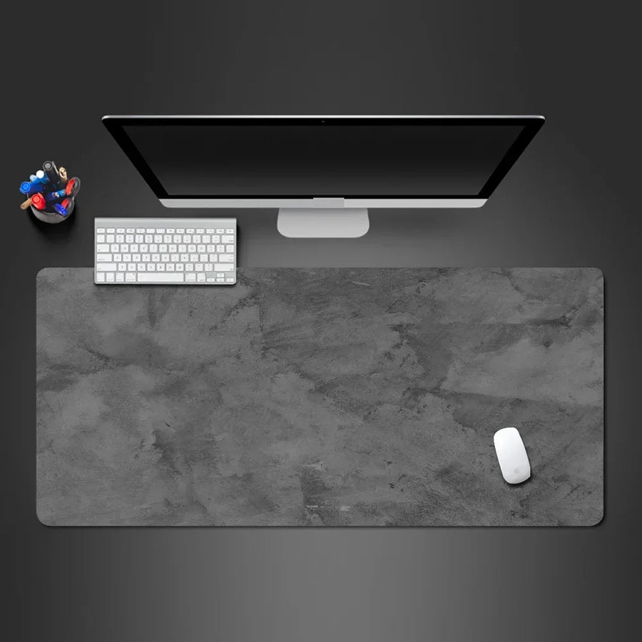 Tapis de souris XXL de la série grise, bords surjetés et base caoutchouc, formats de 30 × 60 à 50 × 100 cm — visuel 2