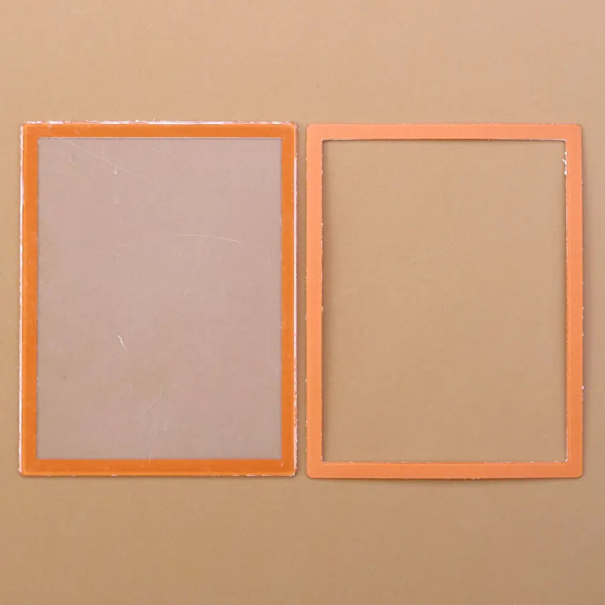 Lentille d'écran supérieur et cadre d'écran inférieur en plastique de remplacement pour console DS Lite — Orange