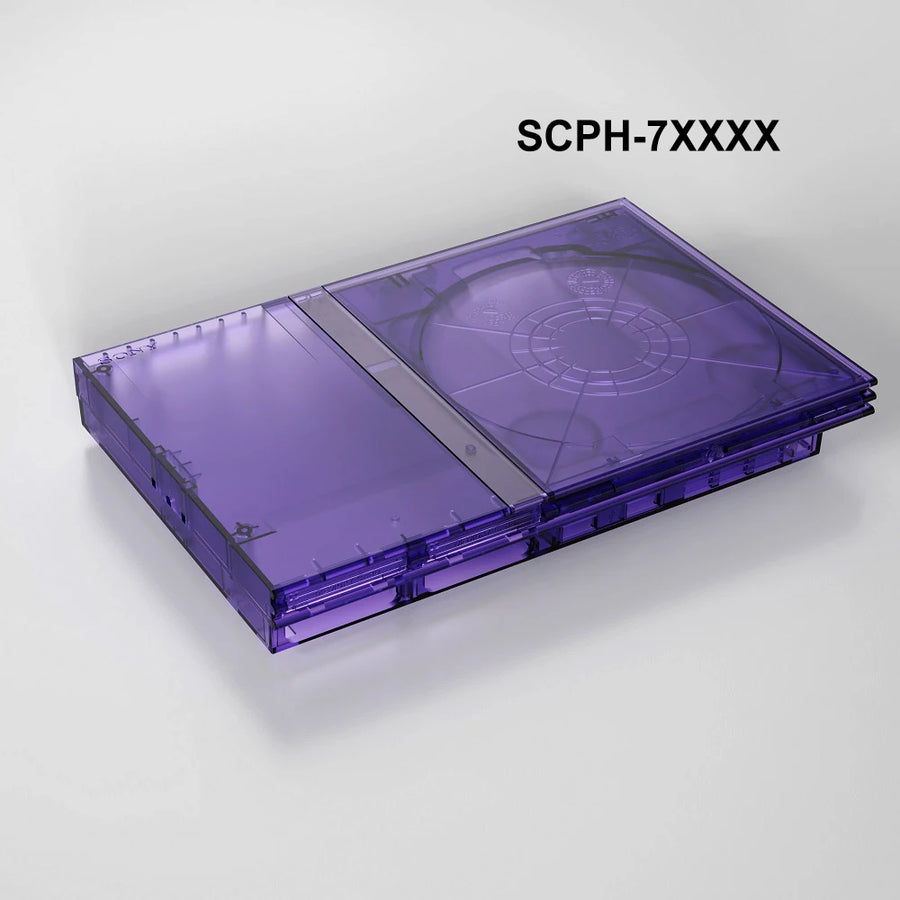 Coque de remplacement translucide BitFunx pour PS2 Slim, SCPH-7xxxx · Violet translucide — visuel 9
