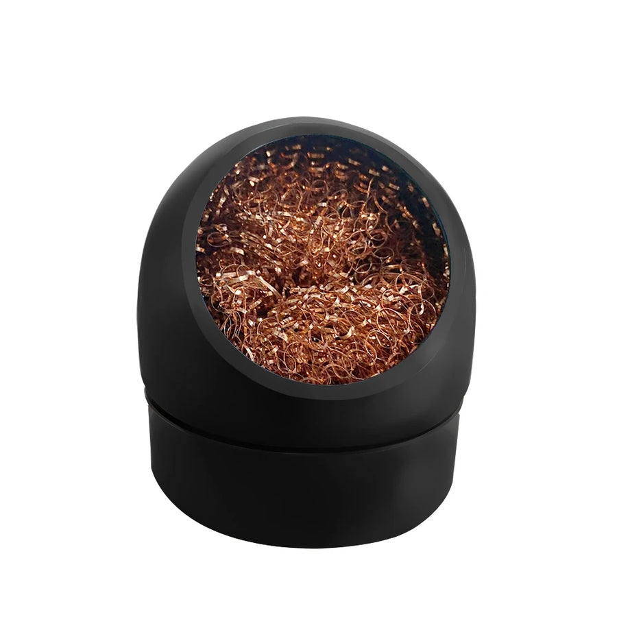 Boule de nettoyage en fil métallique pour panne de fer à souder, avec socle métallique — Comme sur la photo 3