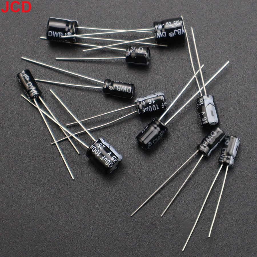 Close-up of the Game Boy DMG kit capacitors