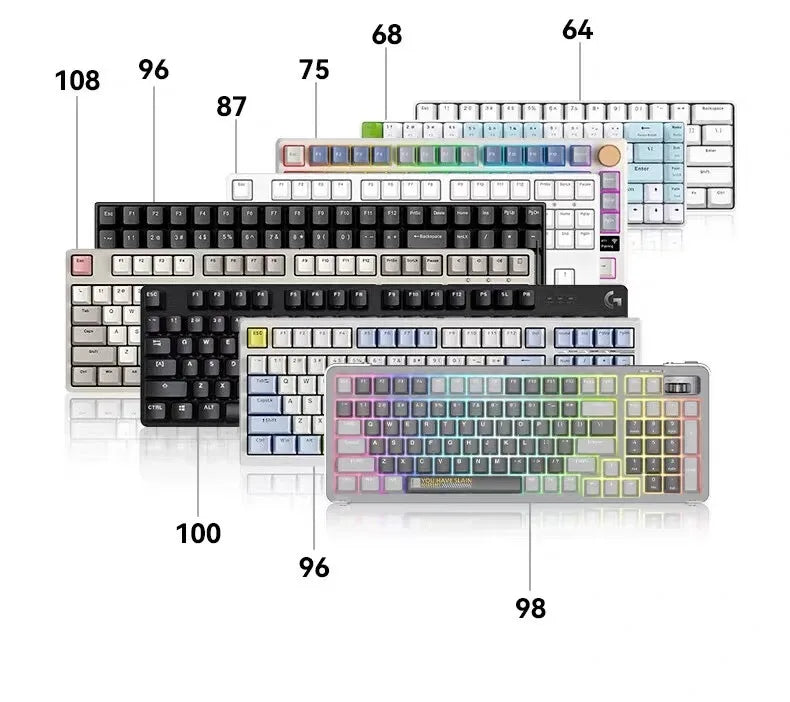 Jeu de keycaps PBT double injection, profil OEM, impression sur la face avant, clavier MX — visuel 12