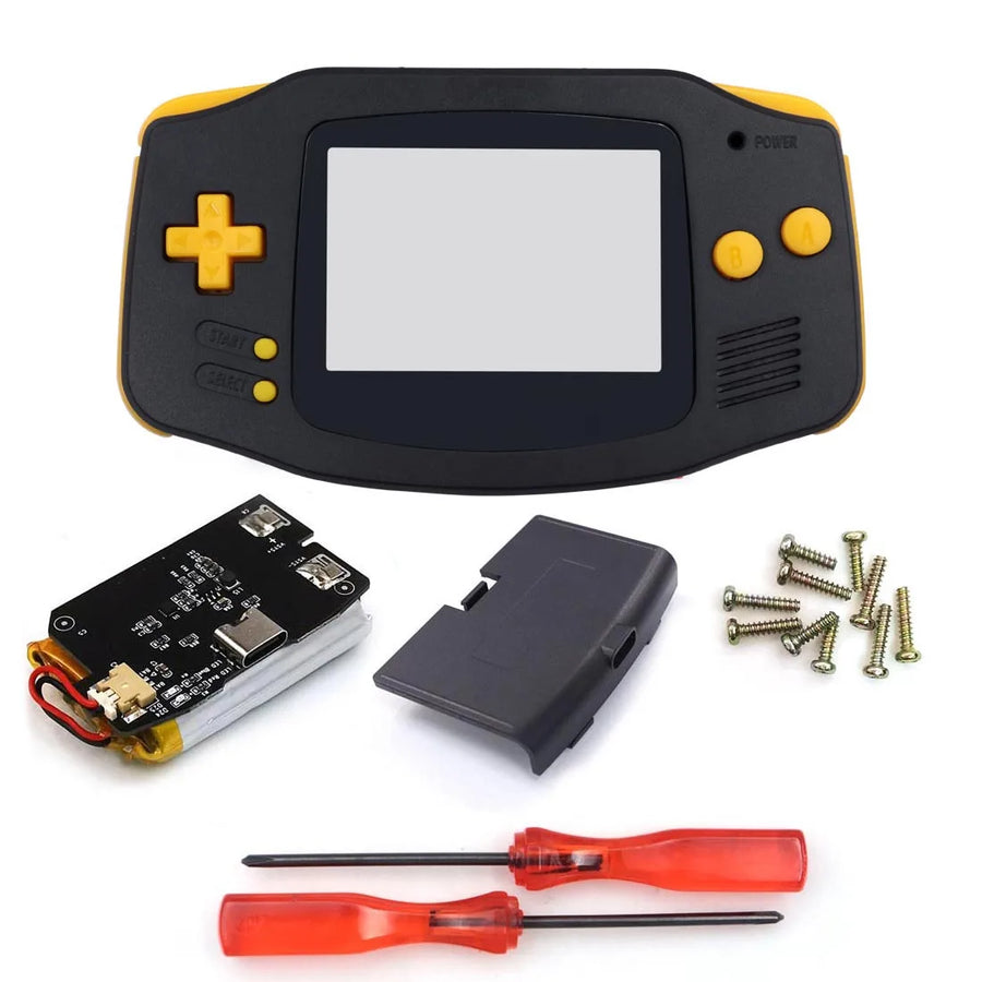 Coque GBA Hispeedido avec batterie rechargeable, coloris noir et jaune — visuel 12