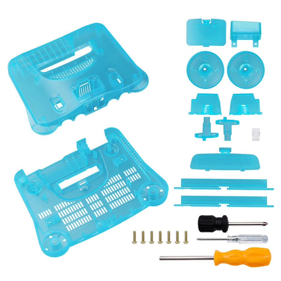 Coque translucide BitFunx pour N64, coloris bleu glacier — visuel 29