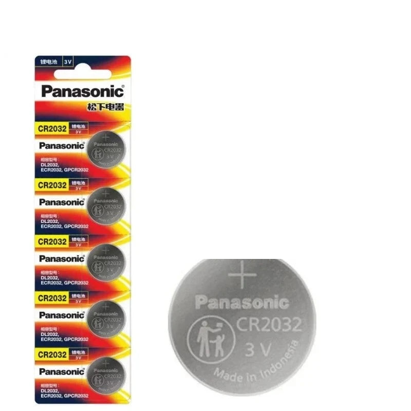 Piles bouton CR2032 Panasonic, version lot de 10 — visuel 1