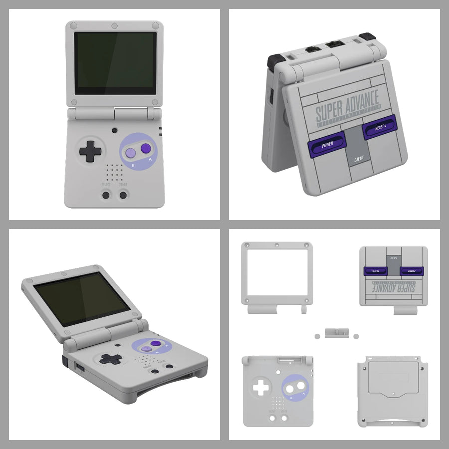 Coque de remplacement complète eXtremeRate pour Game Boy Advance SP, compatible écran IPS sans découpe — visuel 19