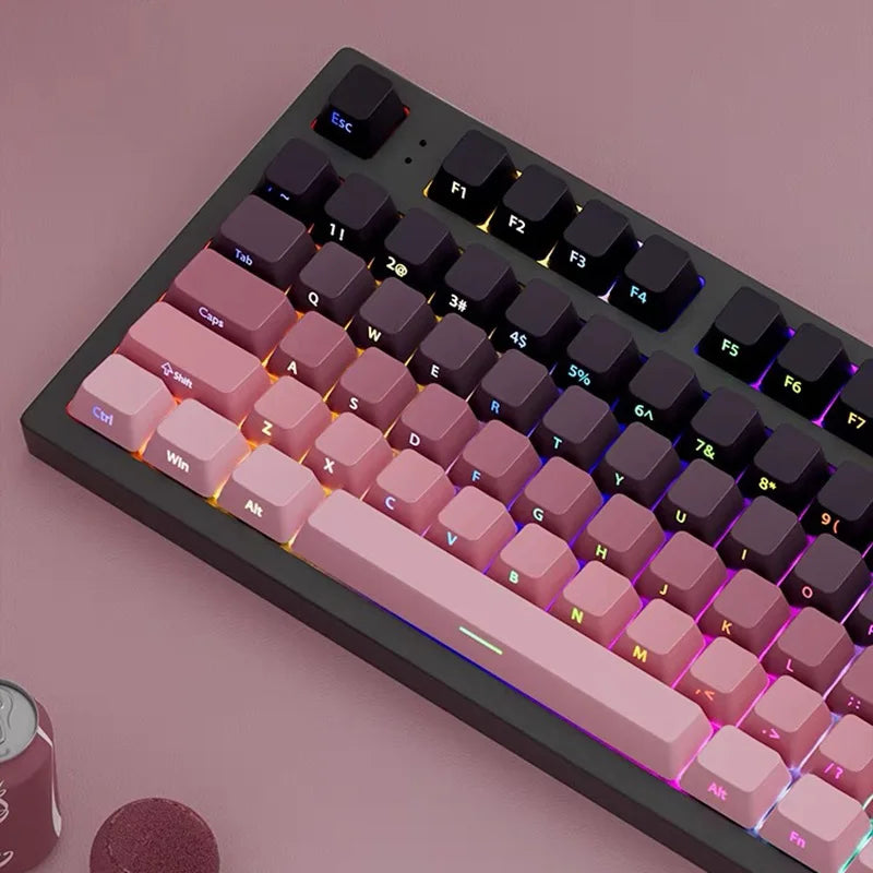 Jeu de keycaps PBT double injection, profil OEM, impression sur la face avant, clavier MX — visuel 9