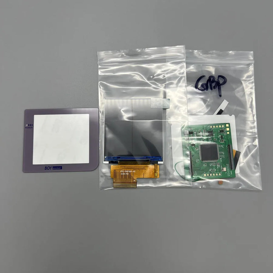 Écran IPS 2,6 pouces pour Game Boy Pocket, vitre grise avec LED — visuel 29