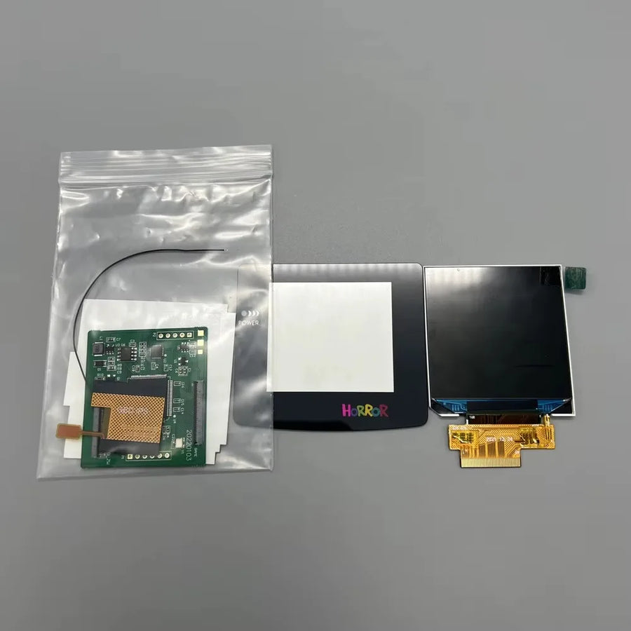 Écran IPS 2,45 pouces de remplacement pour Game Boy Color, montage sans découpe de coque — GBH