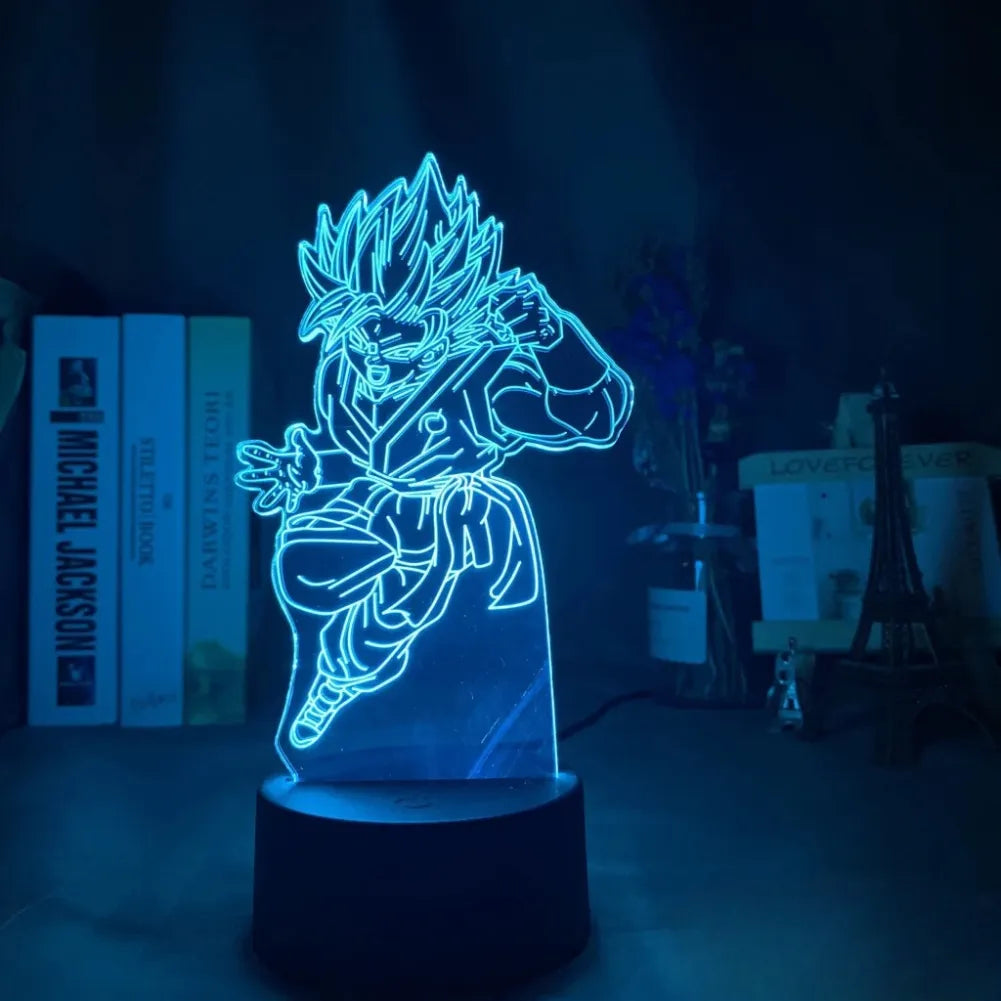 Lampe LED 3D SanGoku Blue - Vue de Face Bleu