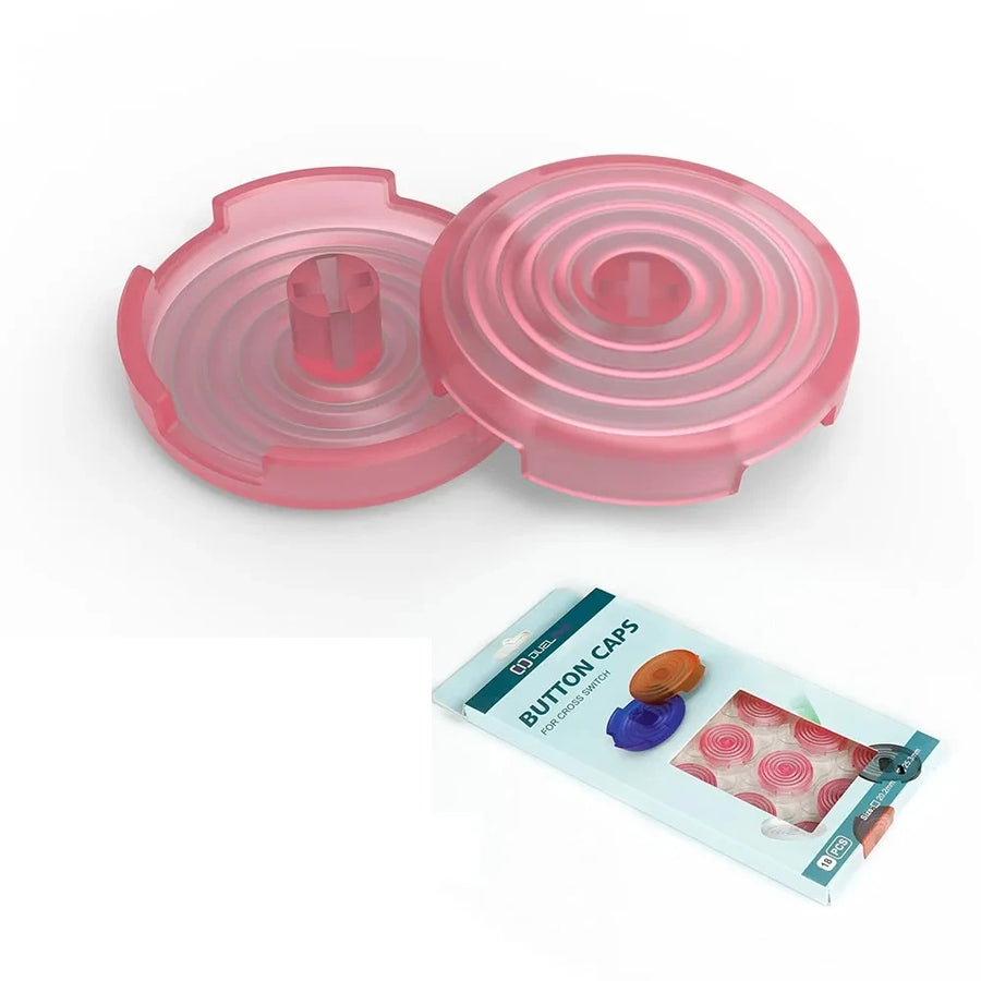 TicKnot hitbox button caps, translucent pink — image 9