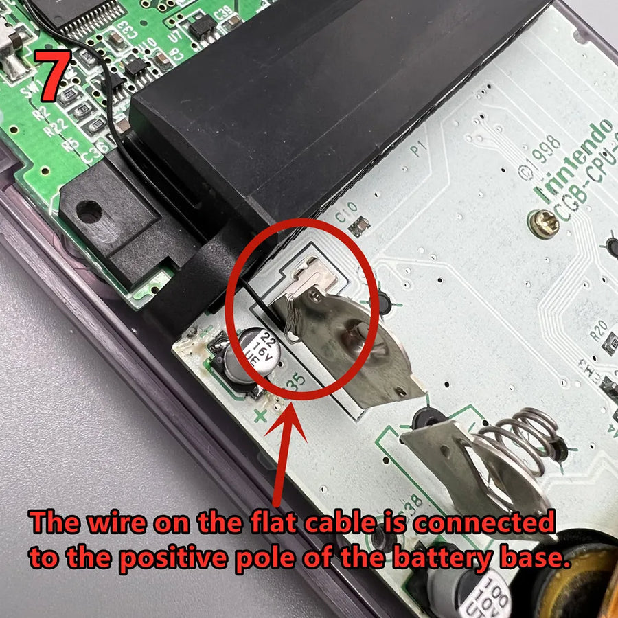 Écran IPS 2,6 pouces de remplacement pour Game Boy Color, avec nappe de connexion et vitre de protection — visuel 22